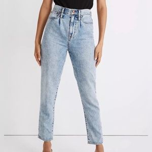 Madewell Pleated Mom Jeans